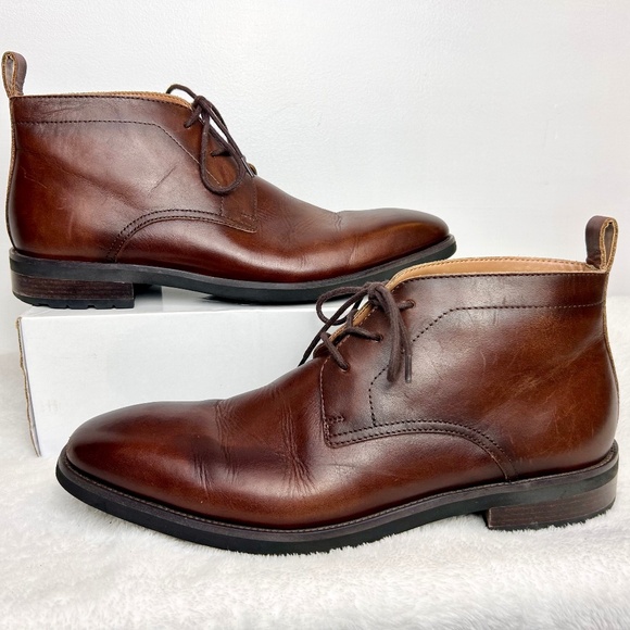 Saks Fifth Avenue Other - Men’s Brown Saks Fifth Avenue Joshua Leather Chukka Boots Brown Size 10